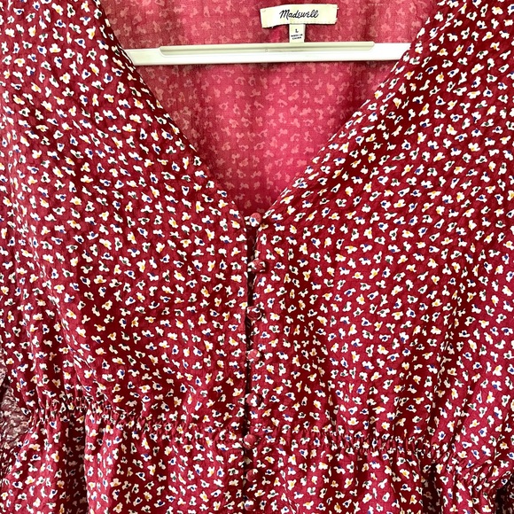 Madewell Maroon Blouse - Picture 6 of 6